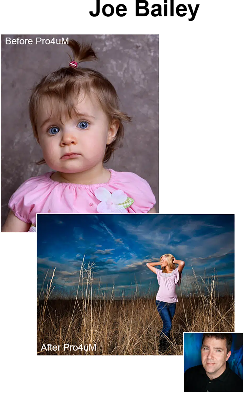 Before and After Images photographed by Joe Bailey