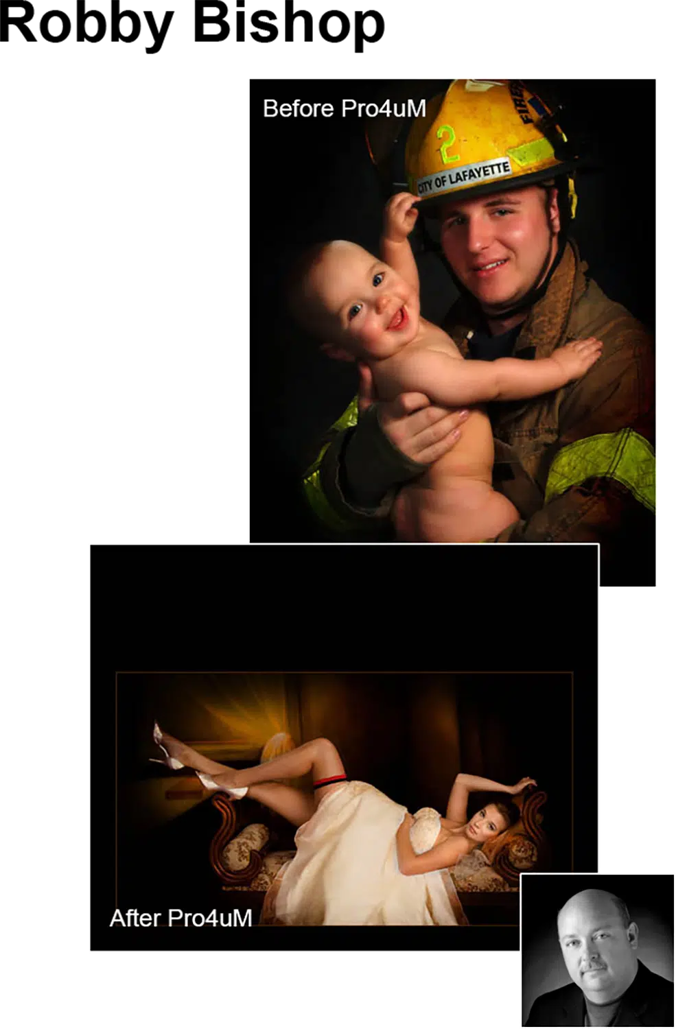 Before and After Images photographed by Robby Bishop